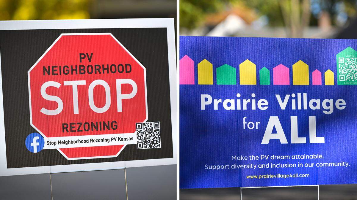 Yard signs from opposing groups have been seen popping up in Prairie Village yards as the city considers recommendations to diversify the city’s housing stock.
