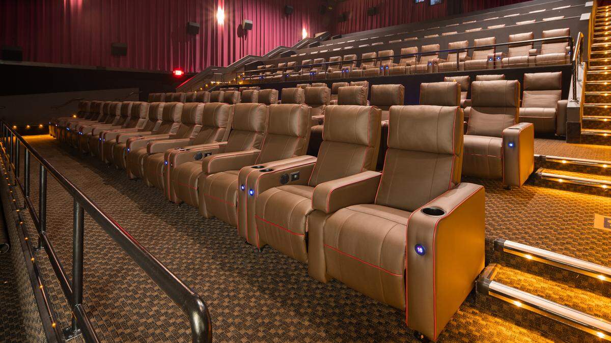 The renovated AMC Lufkin 9 in Lufkin, Texas., also features AMC signature power recliners.