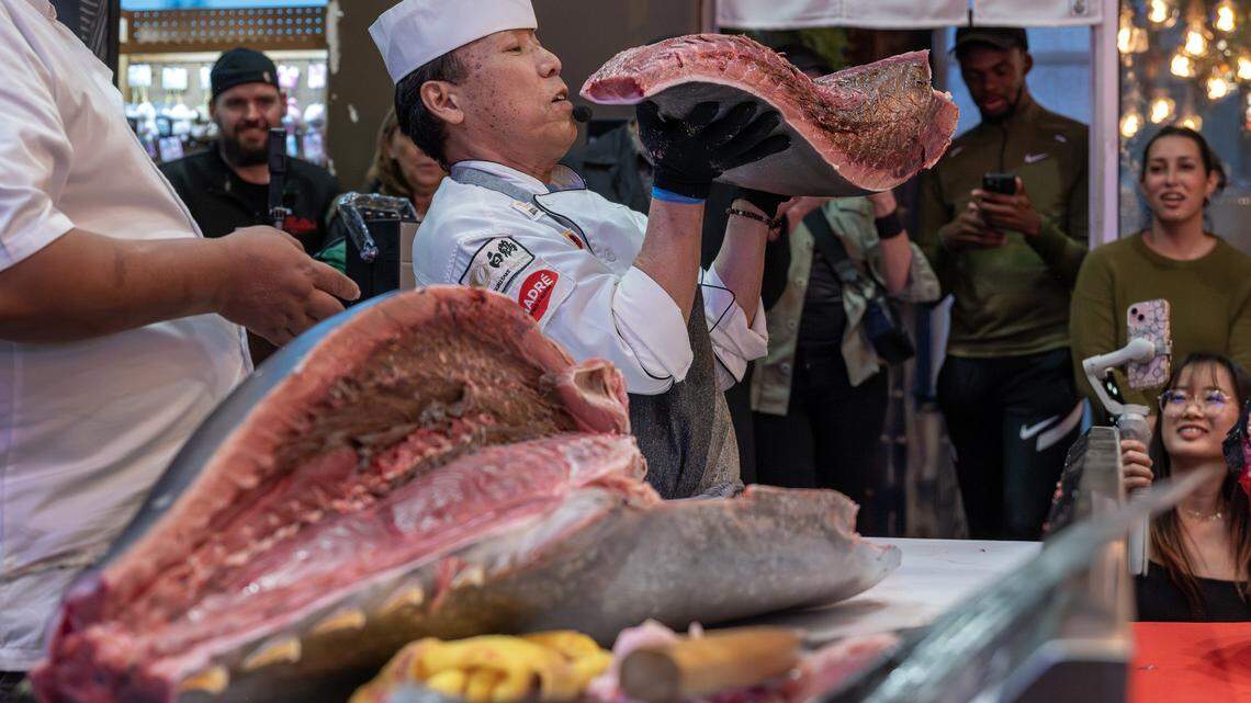 160-pound tuna cutting in Overland Park turns dinner into a cultural experience