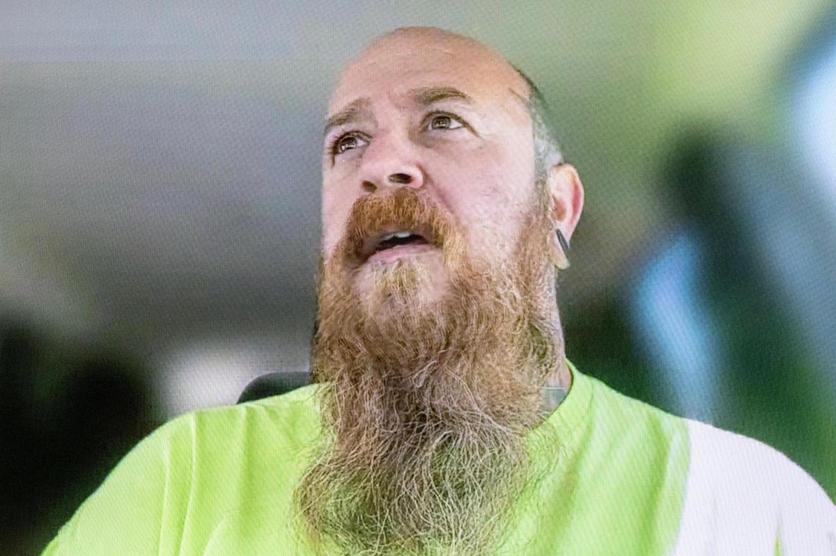 Ray Rath, an instructor who trains first responders on handling opioid overdoses, appears on screen during a virtual meeting on Monday, May 12, 2025, in Kansas City.
