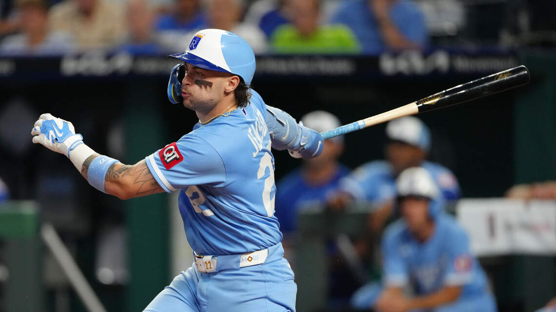 Royals catcher Carter Jensen is a hometown favorite. He’s rapidly improving at this