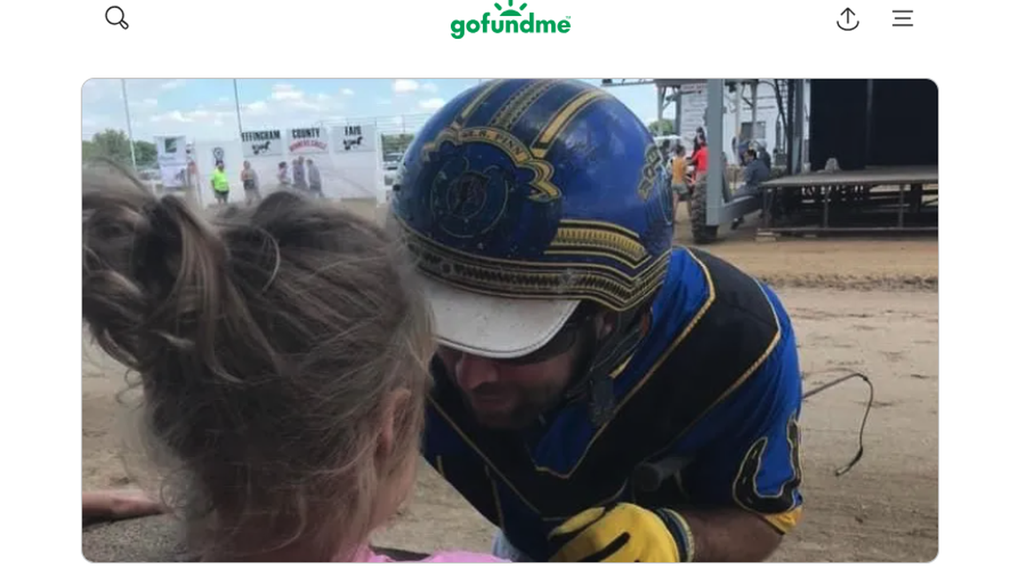 Harper Finn, 5, was seriously injured during an incident during a harness horse race at an Illinois county fair.