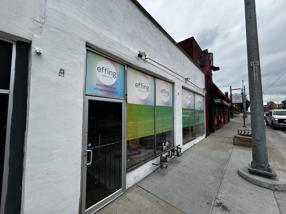 Effing Candle Co. will close its location at 3703 Main St. at the end of the month.