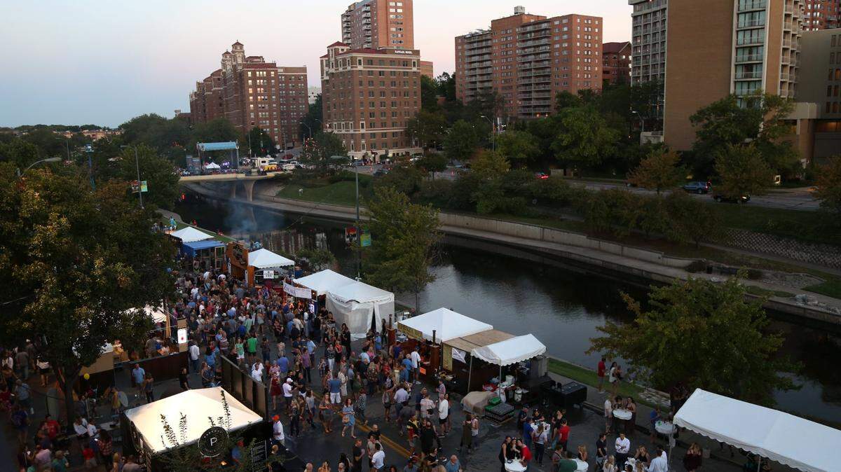 The Plaza Art Fair annually fills the streets of the Country Club Plaza