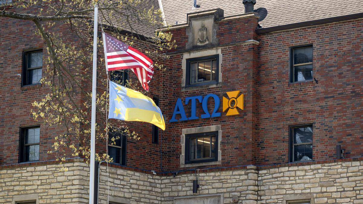 Alpha Tau Omega Fraternity at 1537 Tennessee St., is pictured on Monday, April 6, 2026, in Lawrence.