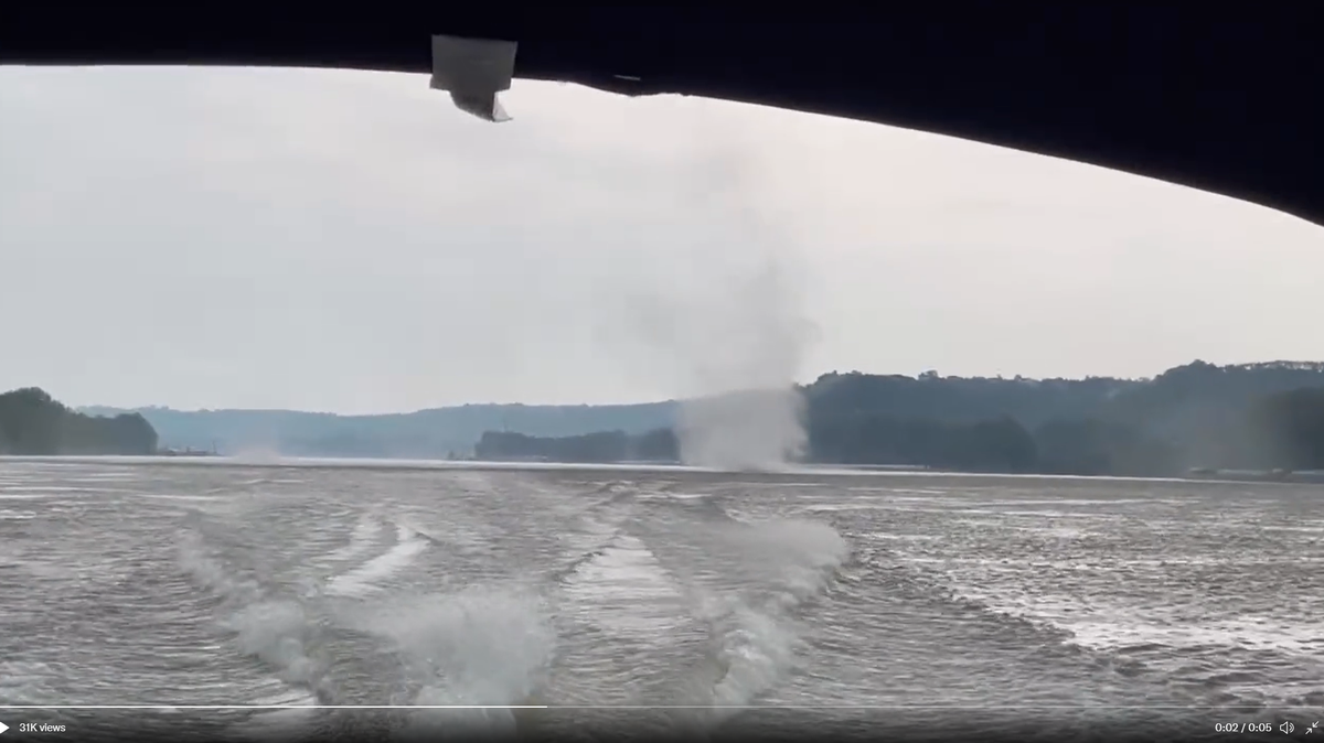 A “gustnado” on the Ohio River.
