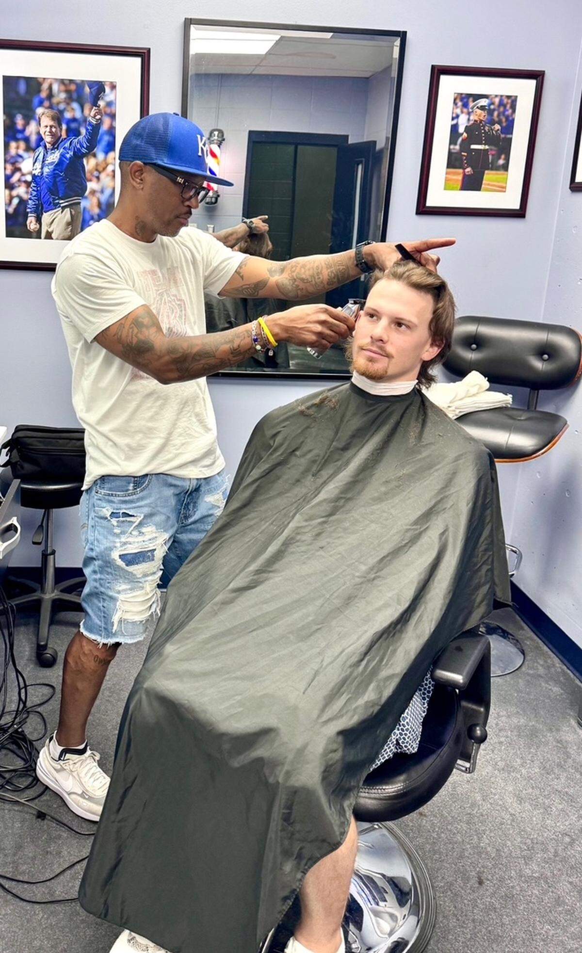 DeJuan Bonds created a hairstyle for Royals shortstop Bobby Witt Jr. that is a hit with kids in Kansas City.
