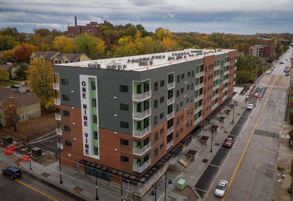 The One Nine Vine development is located on the southeast corner of 19th and Vine Streets.