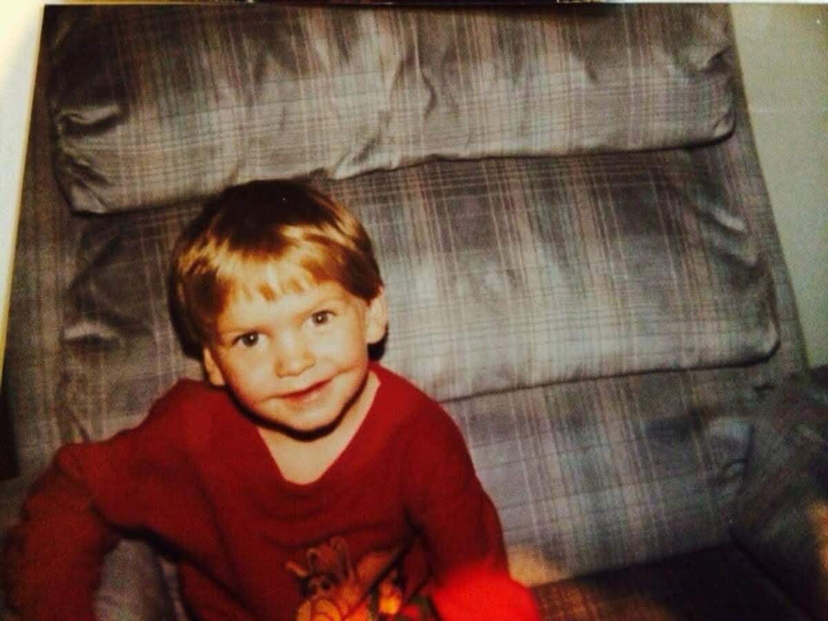 A photo of Brandon Anfinson as a child.