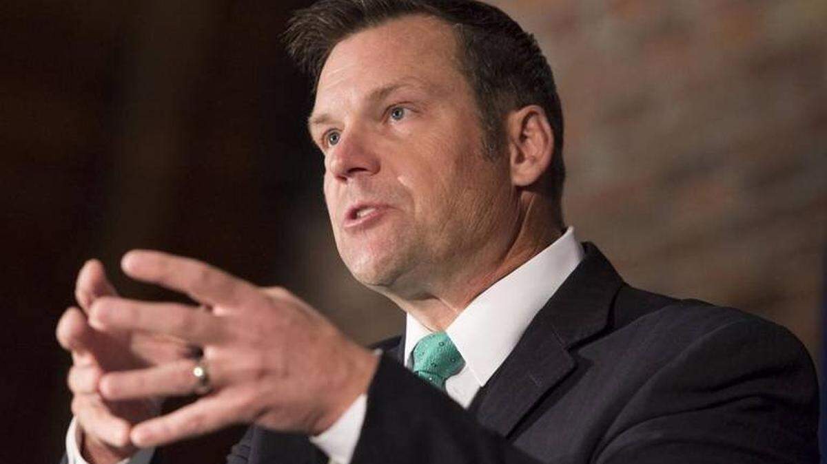 Kansas Secretary of State Kris Kobach.