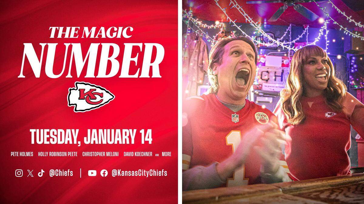 “The Magic Number” comedy series from the Chiefs debuts Tuesday.