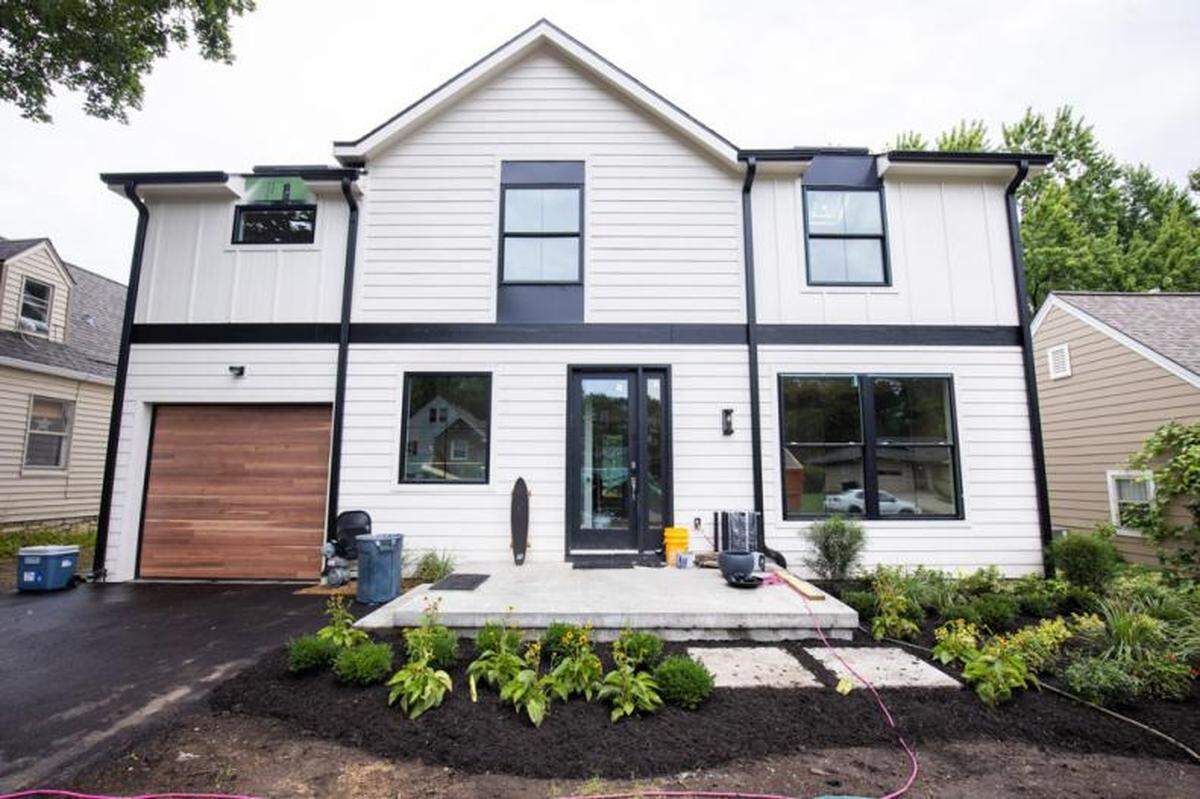The new exterior of the Kansas City home that the winner of HGTV’s 2024 Urban Oasis sweepstakes will win.