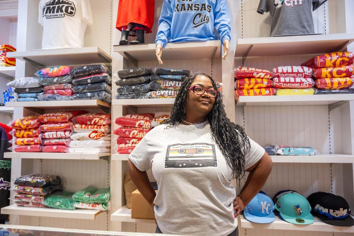 Geneva Olds, also known as “Mizno Meals,” at IMKC in Kansas City on Tuesday, June 3, 2025. Olds is the main organizer behind KC Hip Hop Week and hopes the week can serve as a way to represent the talent and culture of Kansas City hip hop.