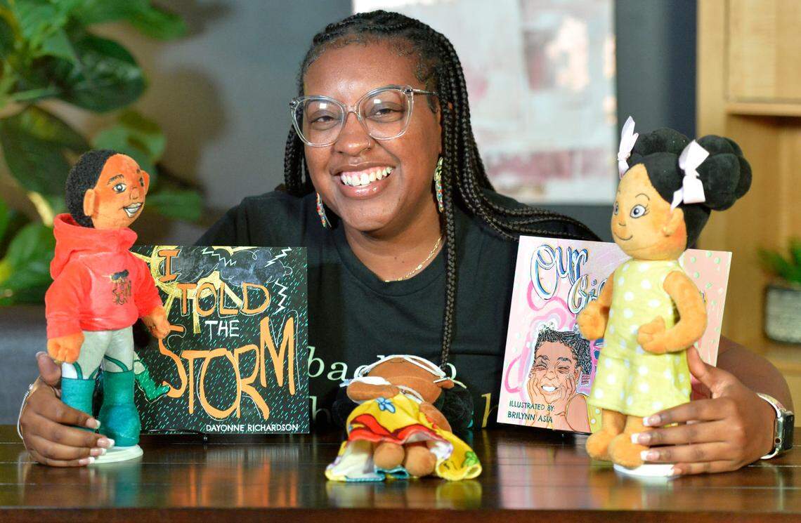 Dayonne Nicholas Richardson, owner of Mirror Mirror Books, as a teacher decided her students needed to read books with characters who looked like them so she wrote her own books and made dolls that represent those characters.
