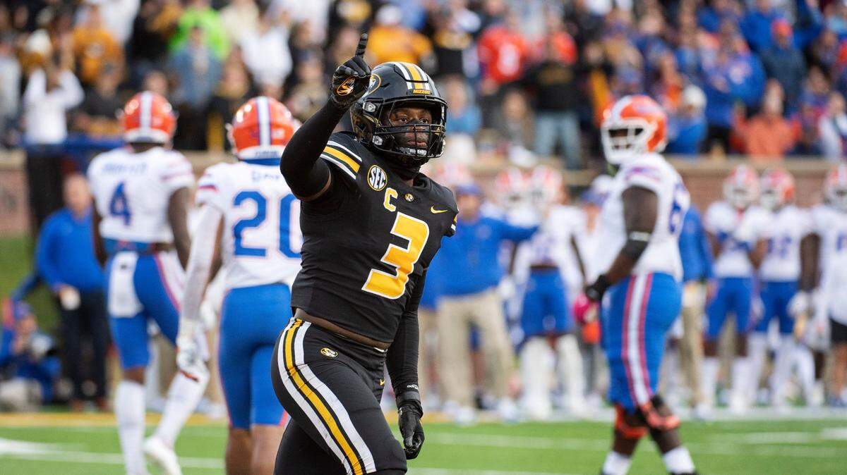 Missouri defensive back Martez Manuel celebrates a pass breakup. The Tigers play host to the Kentucky Wildcats on Saturday in Columbia.