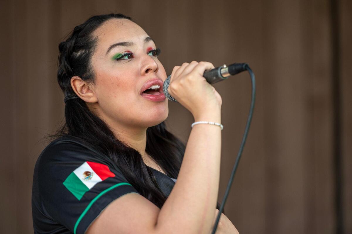 Yasmine Silva performs during the Cinco de Mayo celebration at Guadalupe Centers on Friday, May 5, 2023, in Kansas City.