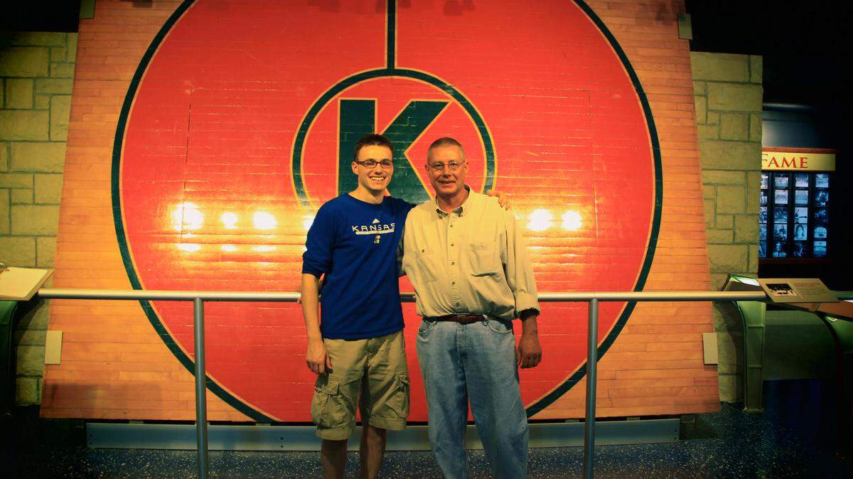 Nathan Carter and his father, Chris Carter.