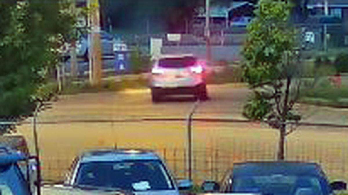 Police released photos of a Hyundai or KIA SUV that they believe was involved in a hit-and-run crash on Troost Avenue near East 77th Street in Kansas City that critically injured a person riding a scooter the night of Aug. 8, 2023. That person later died.
