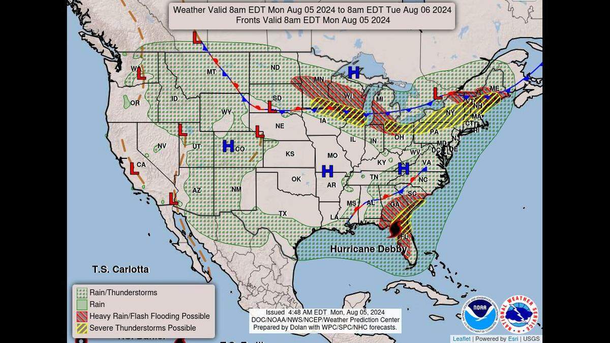Scorching weather will kick off the week in Kansas City as the heat index will soar to the triple digits, but the National Weather Service says cooler days and rain are ahead.