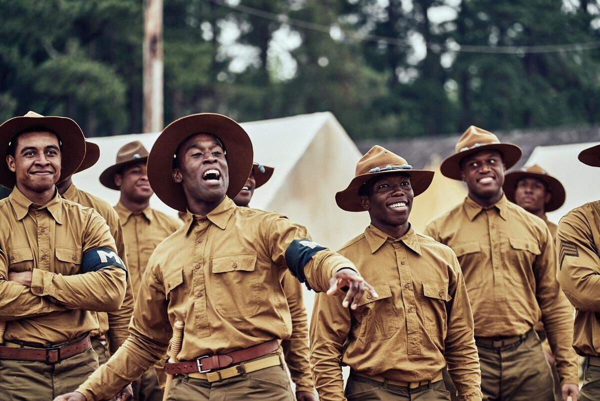Actors from the Kansas City area had a strong presence in “The 24th,” Kevin Willmott’s film about an all Black World War I regiment in the Jim Crow South. It featured Joseph Lee Anderson, from left, and Tosin Morohunfola. Not pictured: The film’s star, Trai Byers of KCK.