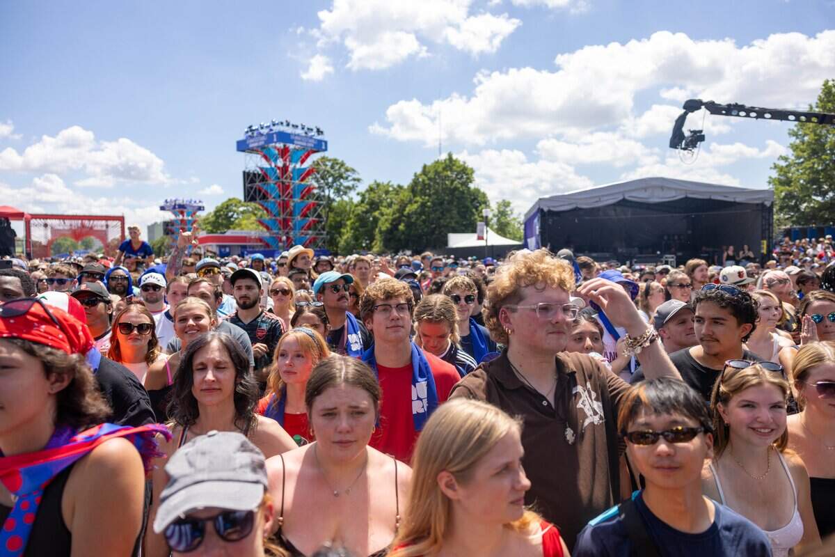 A massive crowd gathered for the last day of Fan Fest and the All American Rejects concert at Fan Fest on Saturday, July 11, 2026.