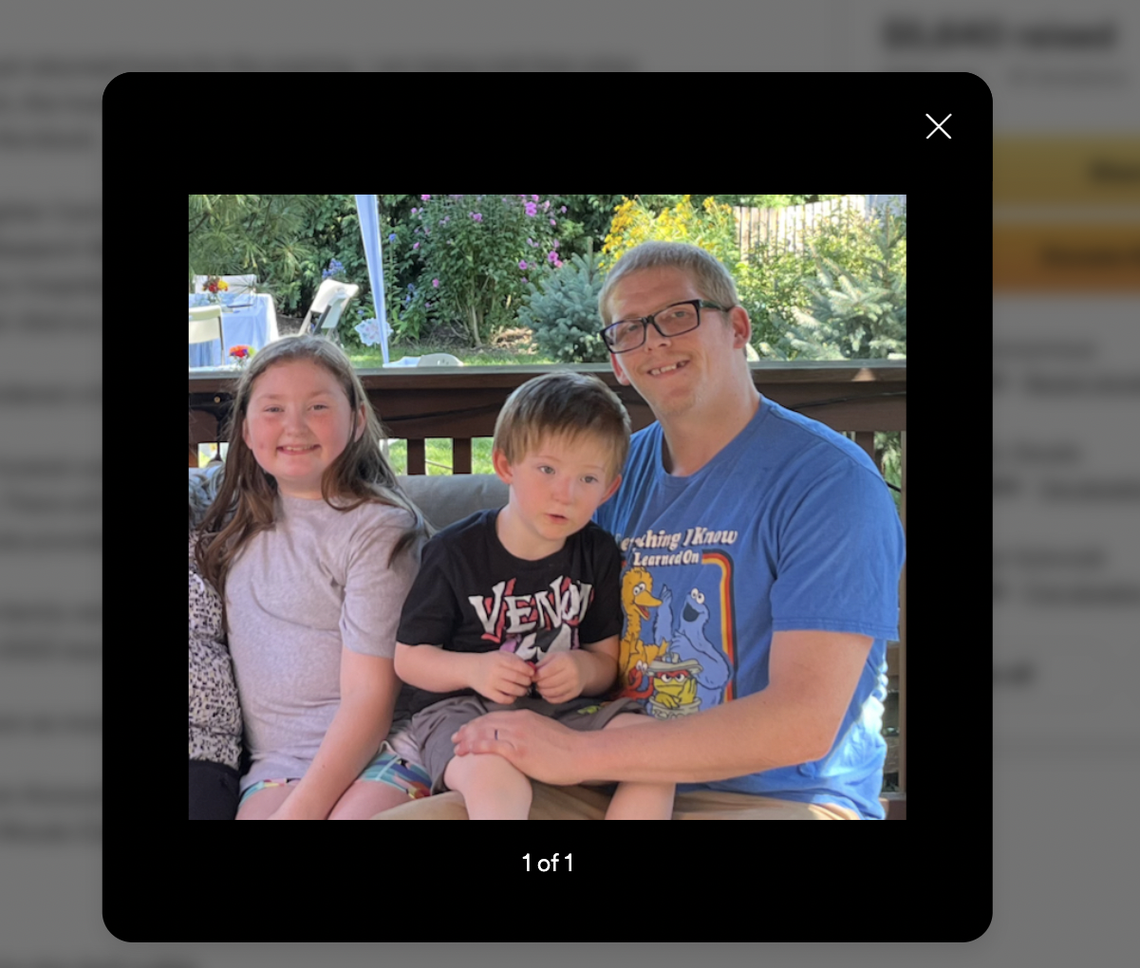 Five-year-pld Alistair Lamb (center), center, died on April 9 when his Lexington, Missouri home exploded due to a nearby gas leak. Ten-year-old Camillia ‘Cami’ Lamb, left, and the childrens’ father Jacob Cunningham, right, survived the explosion with severe burns.