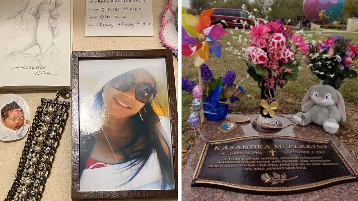 A shadow box filled with mementos and gravesite adorned with flowers are among the ways that those who knew and loved Kasi Perkins ensure she is not forgotten.