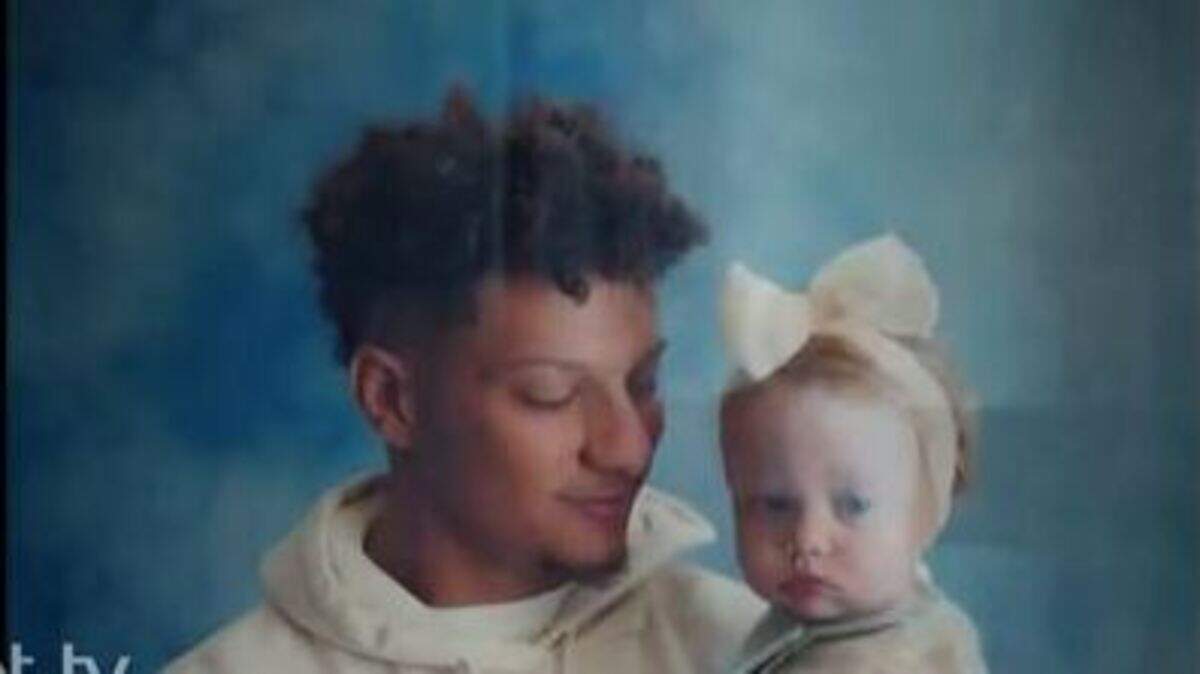 Patrick Mahomes with his daughter, Sterling.