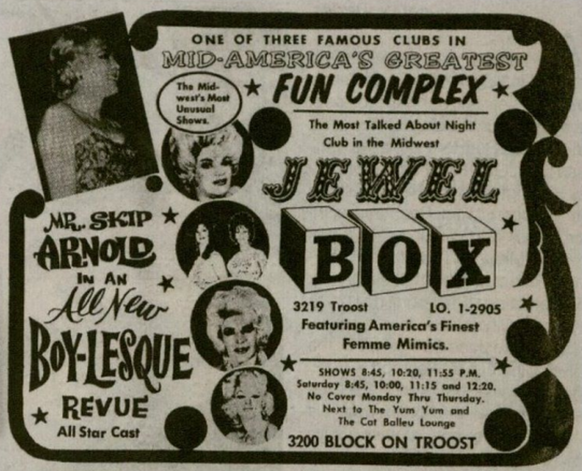 A photo advertisement of Jewel Box.