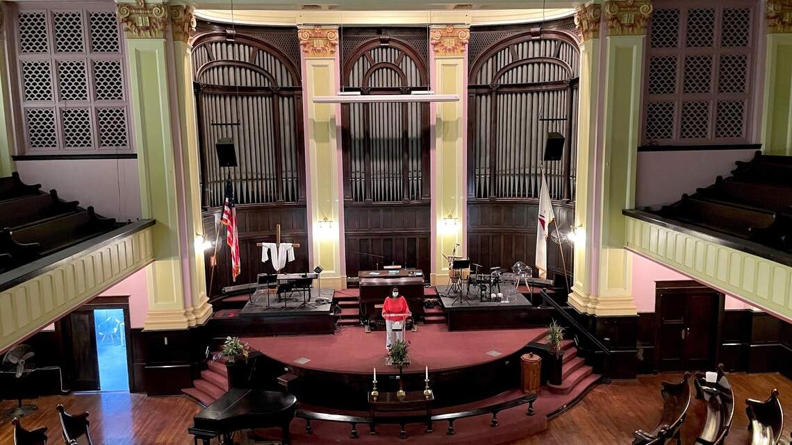 Freed slave donated land; Helen Keller spoke there. Farewell to Grand Avenue Temple