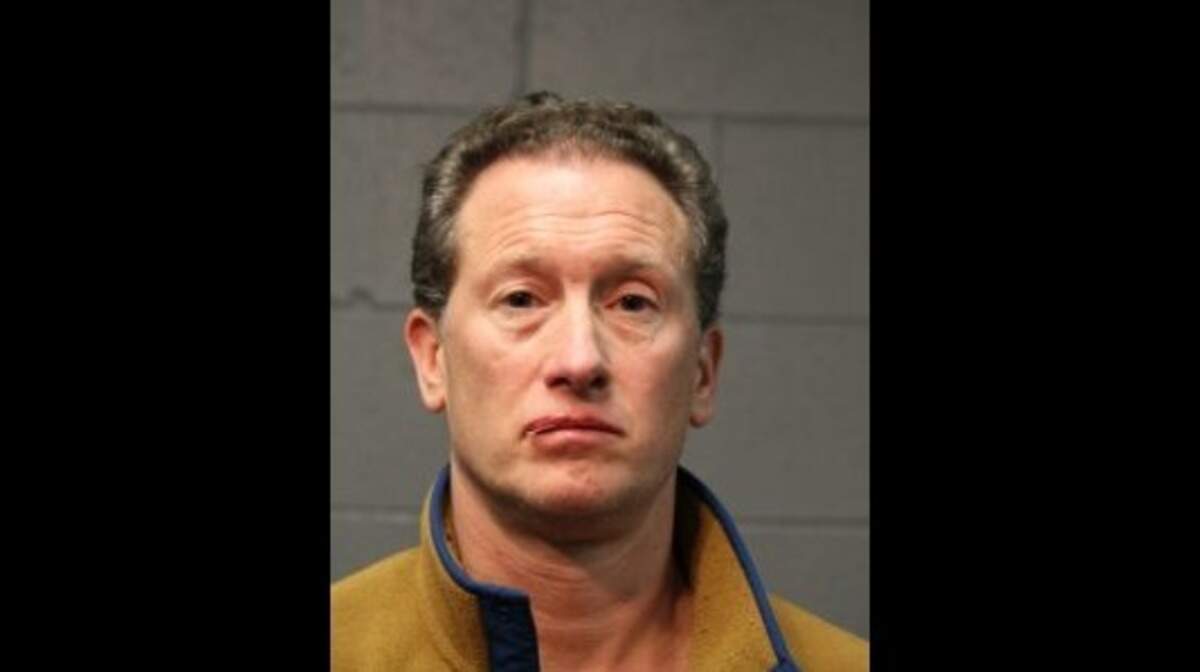 Chicago police arrested Jerald Jeske after they say he got into a fight with his wife and threw two elderly Chihuahuas from a second-floor balcony. One dog died and the other is missing, police say.
