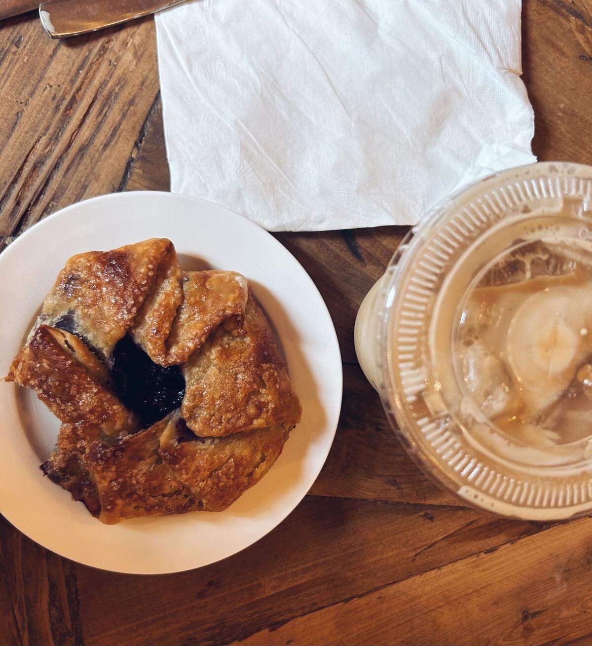 Serendipity’s Daily Grind sells coffee from Maps Coffee & Chocolate and pastries from Brew Haha.