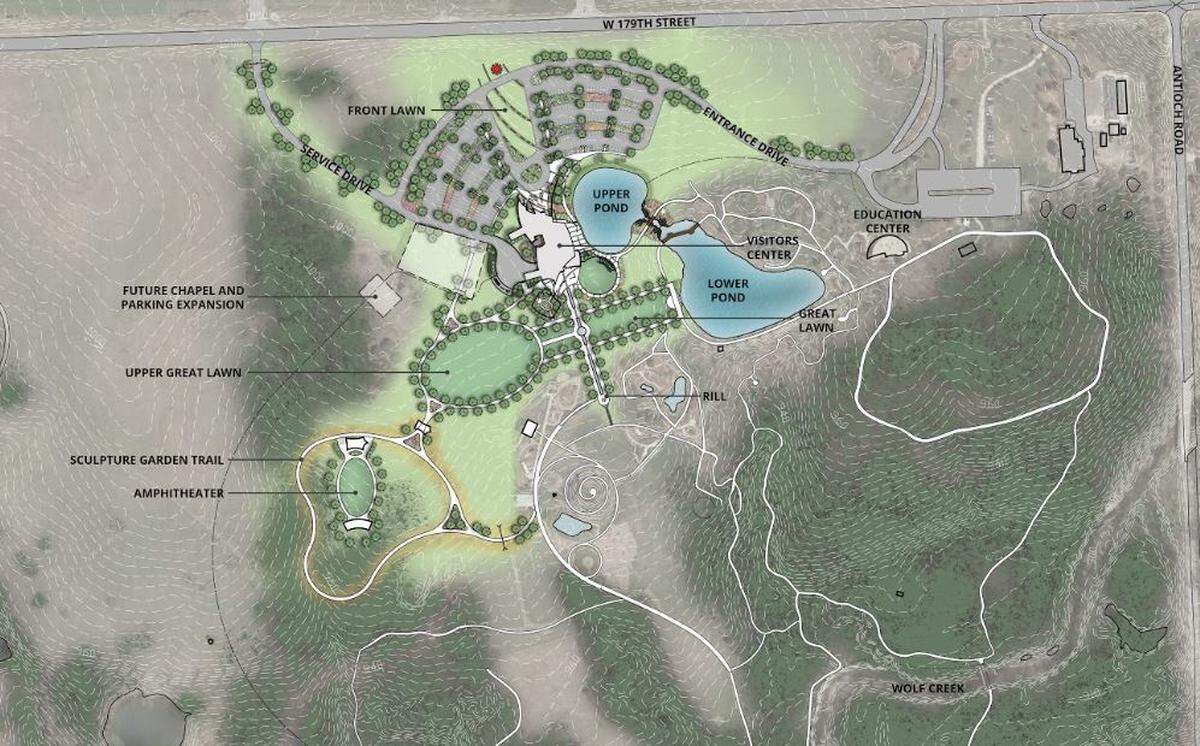 Arboretum and Overland Park officials are planning $12.4 million expansion that would add a new visitors center and amphitheater, increase parking, plus create a bigger sculpture garden.