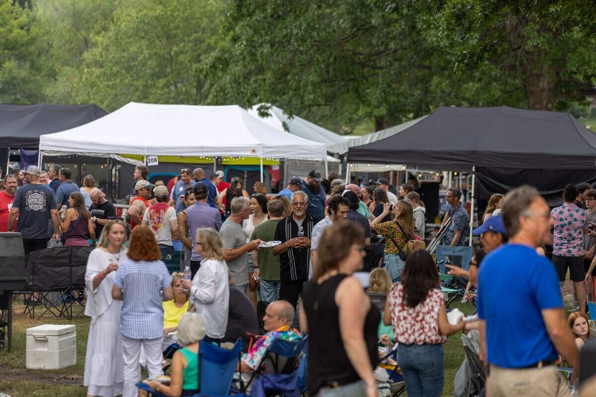 Family, friends, and event goers gather at The Great Lenexa BBQ Battle on Friday, June 26, 2026.