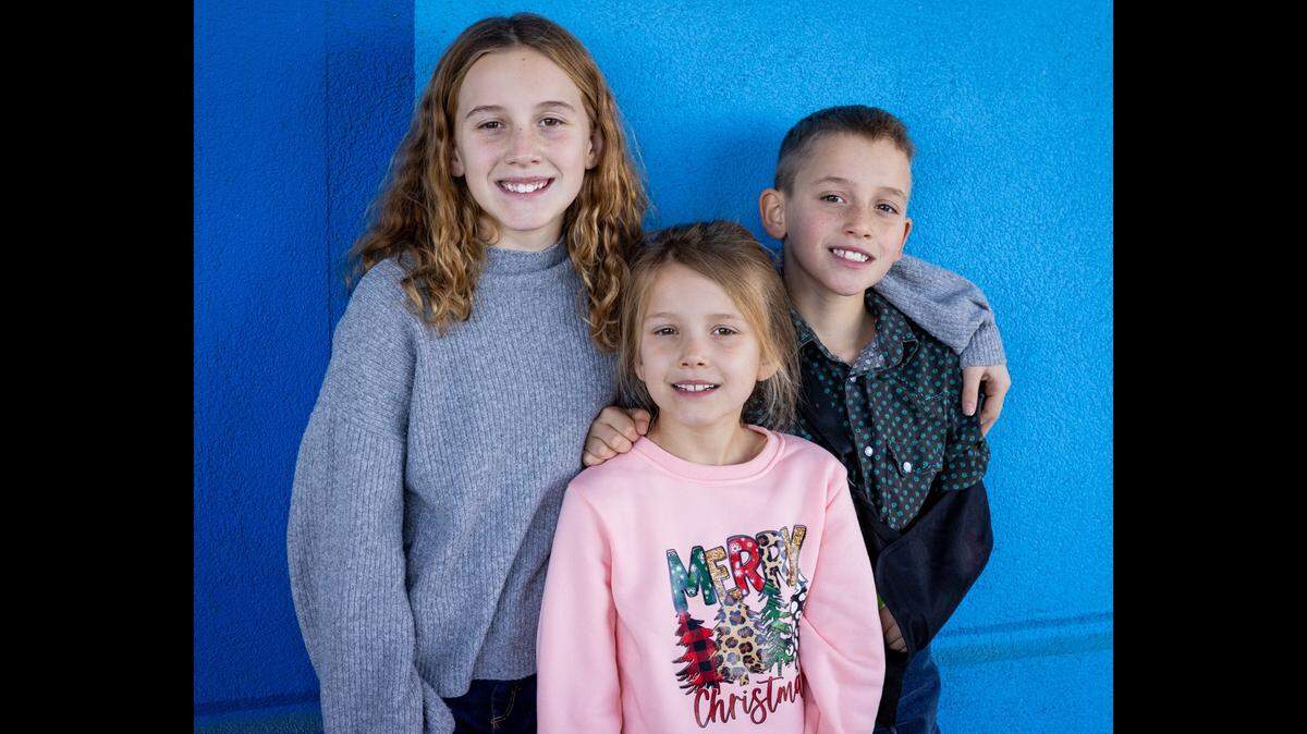 Siblings Brooklyn (left), Michael and Jenny want to stay together in a forever home. 