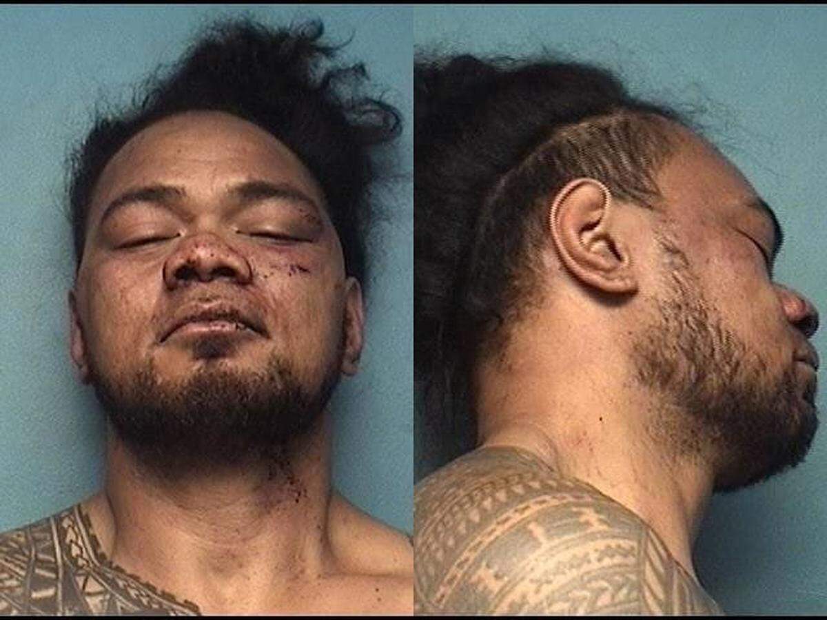 Junior was punched and tased by Independence police while resisting arrest in August 2019. He was charged with three counts of being an unlawful drug user in possession of firearms.