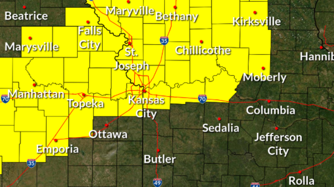 Severe weather possible in Kansas City area, National Weather Service says