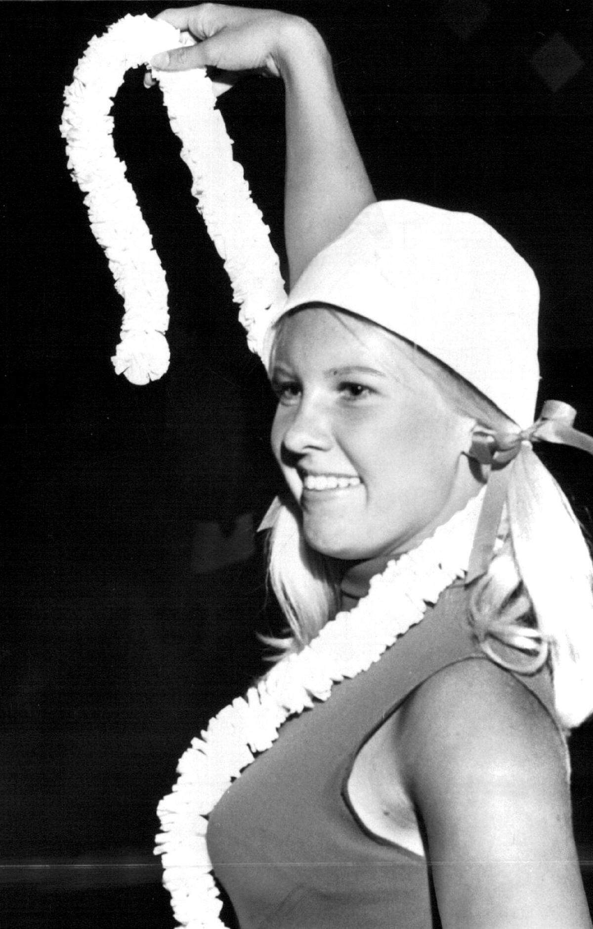 Harriet Schaller auditioned for the Chiefettes in 1968.