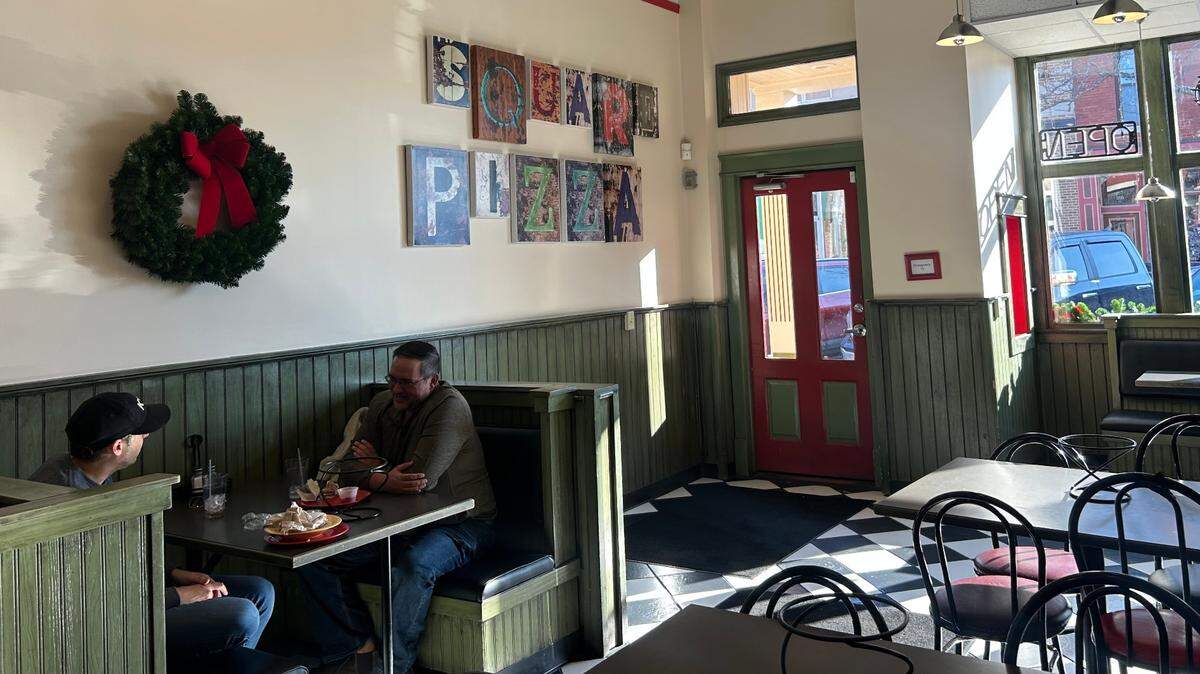 Square Pizza is a pizzeria in Independence Square. But Hallmark fans might know it as Norma & Nic’s barbecue restaurant.