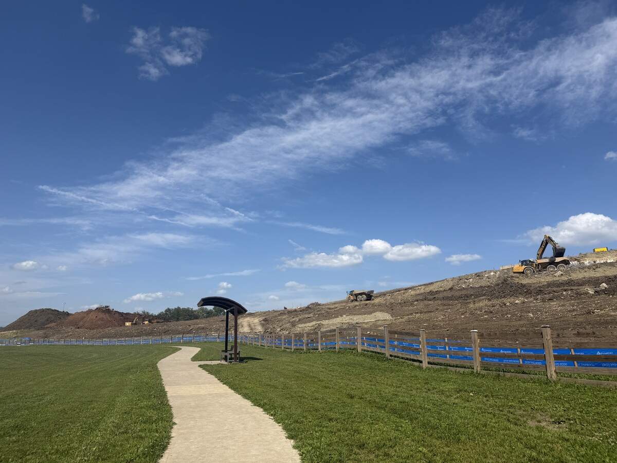 Construction for the Lockton headquarters development adjacent to Leawoof Dog Park on July 2, 2026
