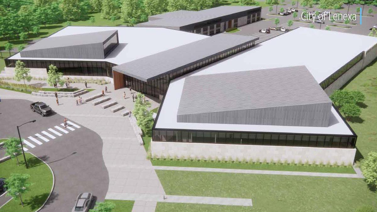 Rendering of the new Lenexa Justice Center.