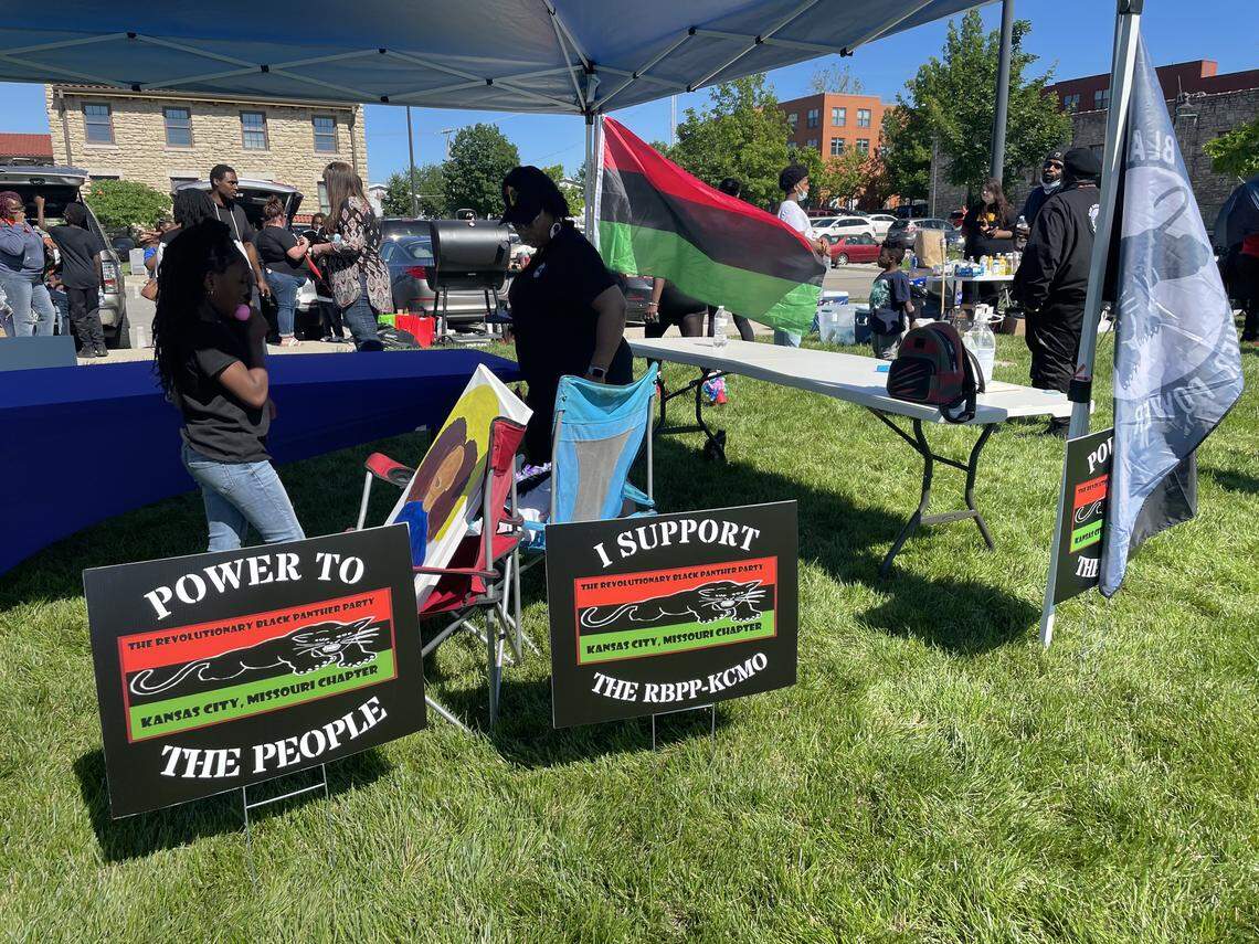 The Kansas City chapter of the Revolutionary Black Panther Party participates in various community activities, bringing local awareness about the reestablishment of the organization 