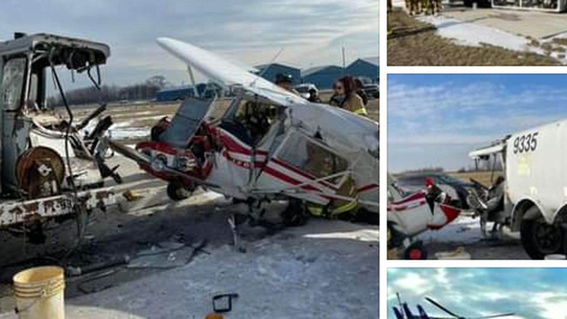 The man was preparing to take off before the crash, officials said.