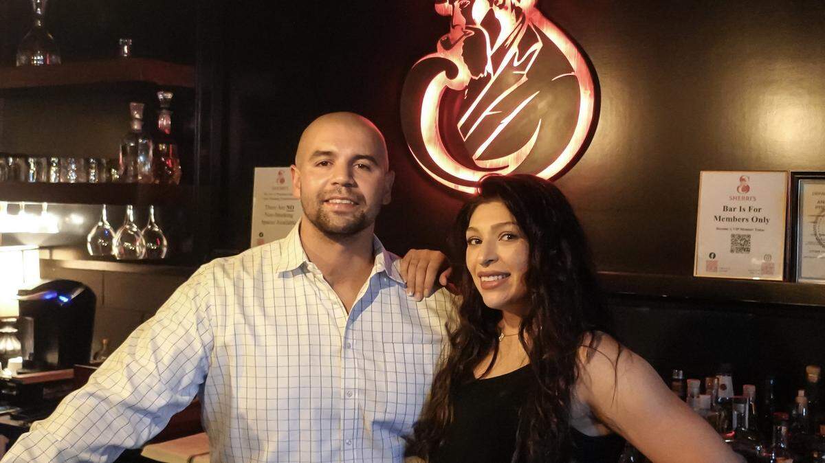 Jason and Nayeli Sharp are the owners of Sherri’s Executive Lounge and wanted to create a place that offers live music, plush seating and a welcoming, member-focused atmosphere.