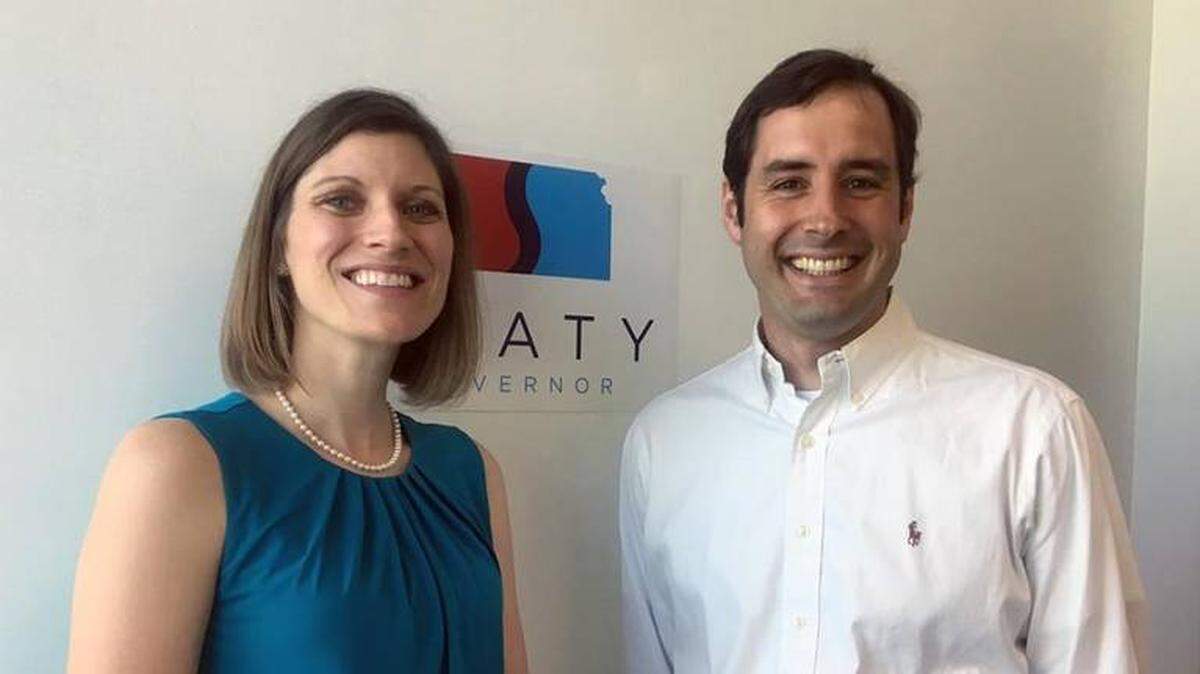 Katrina Lewison and Josh Svaty