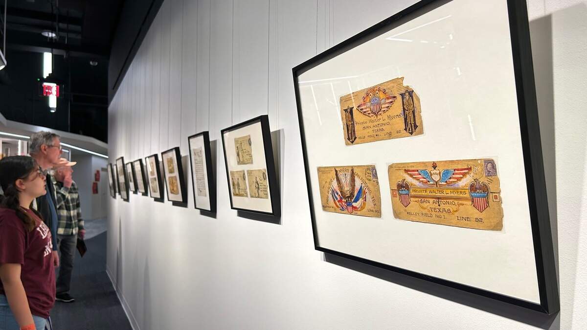 The National World War I Museum and Memorial’s Mail Call collection featured in the museum’s newly renovated lower level, which opened on May 19.