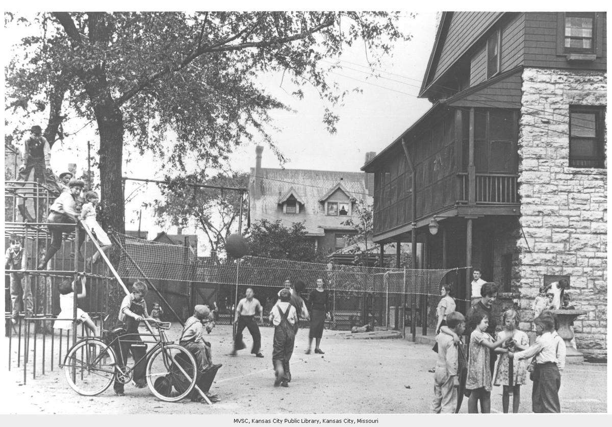 Children found fun at the Mattie Rhodes Center in the 1940s.