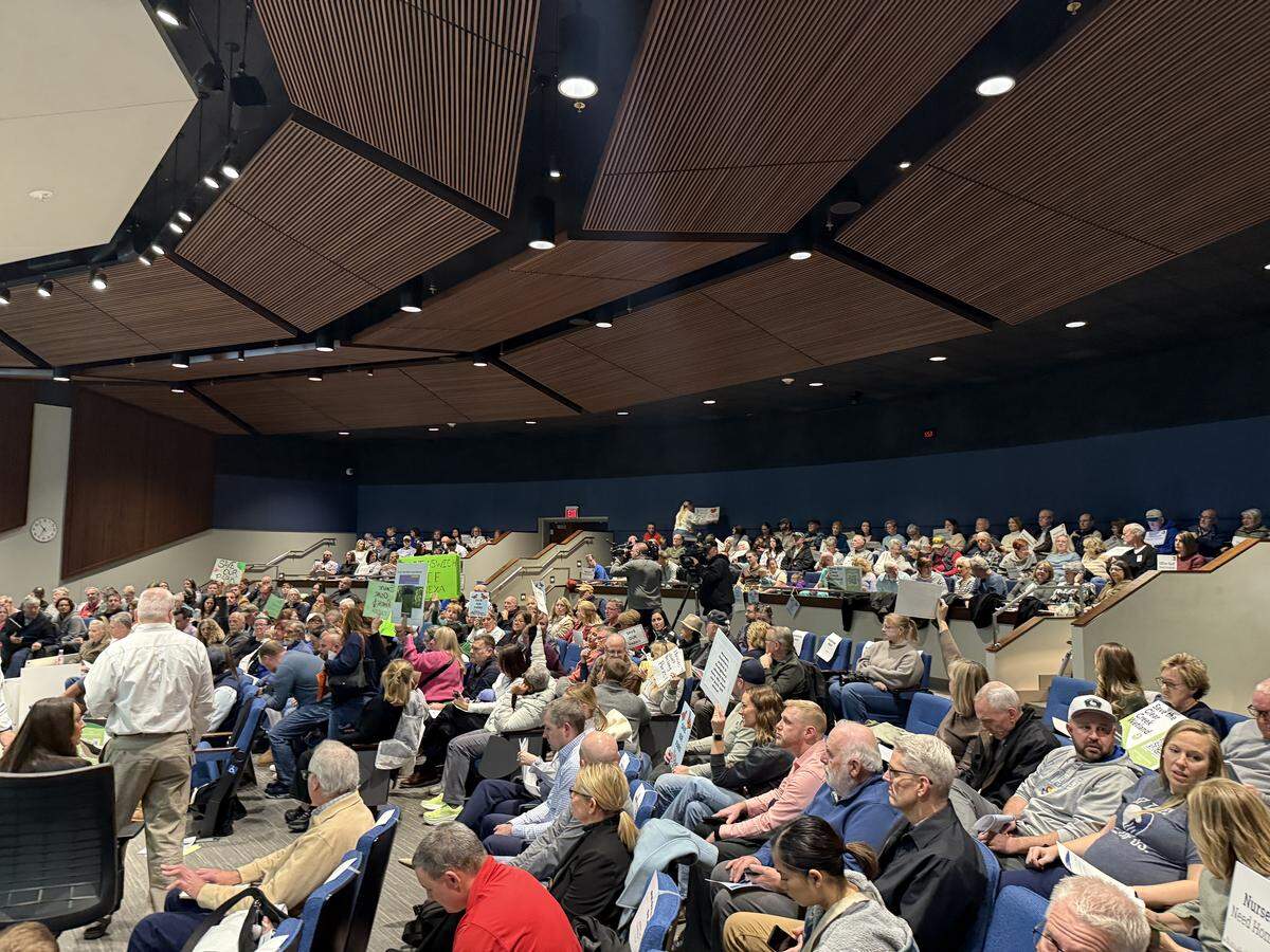Hundreds of residents filled Lenexa City Hall for a Planning Commission discussion around a proposal to build 50 affordable homes by Habitat for Humanity KC.