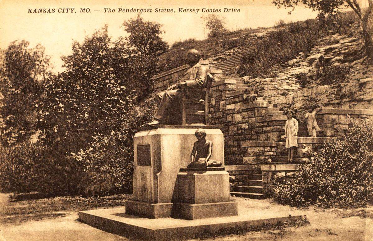 The memorial in its original location in Mulkey Square Park
