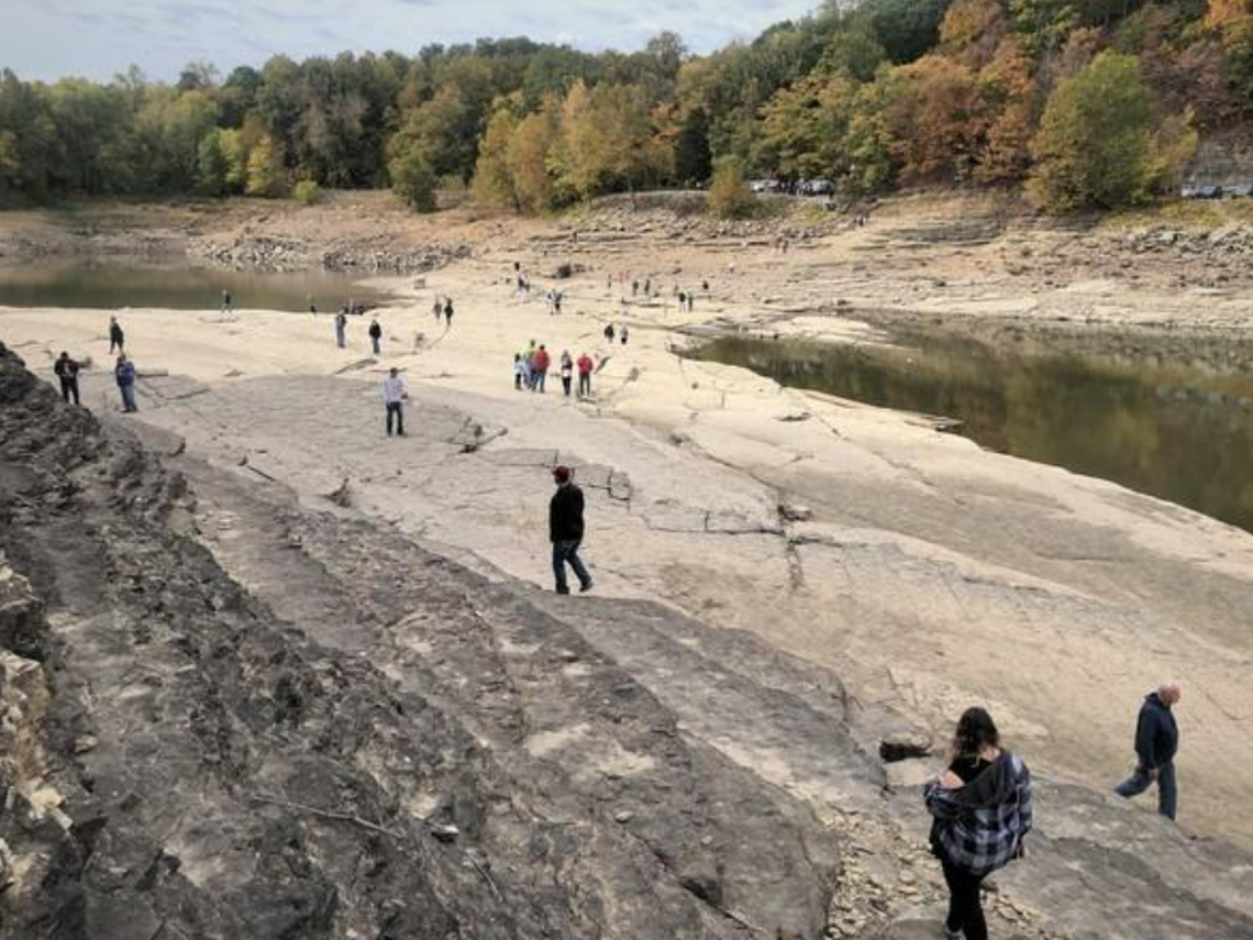 Visitors reach Tower Rock by foot.